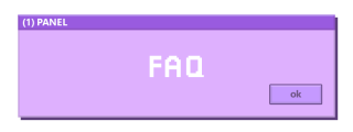 FAQ Panel from Cute Retro Windows Panels Theme.